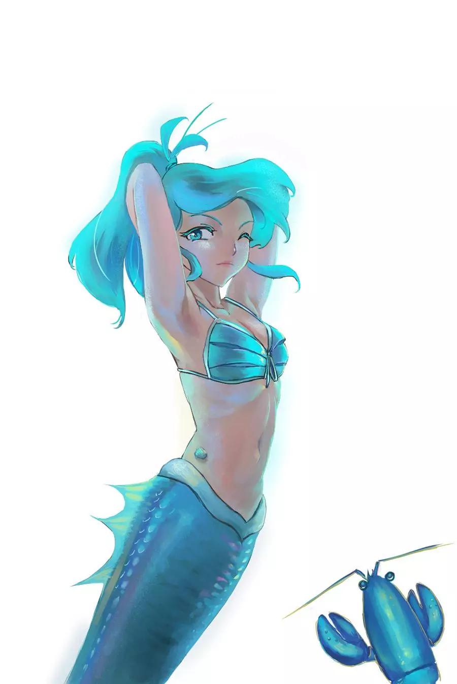 被海洋垃圾污染後的小美人魚 - 同人圖51 - 1