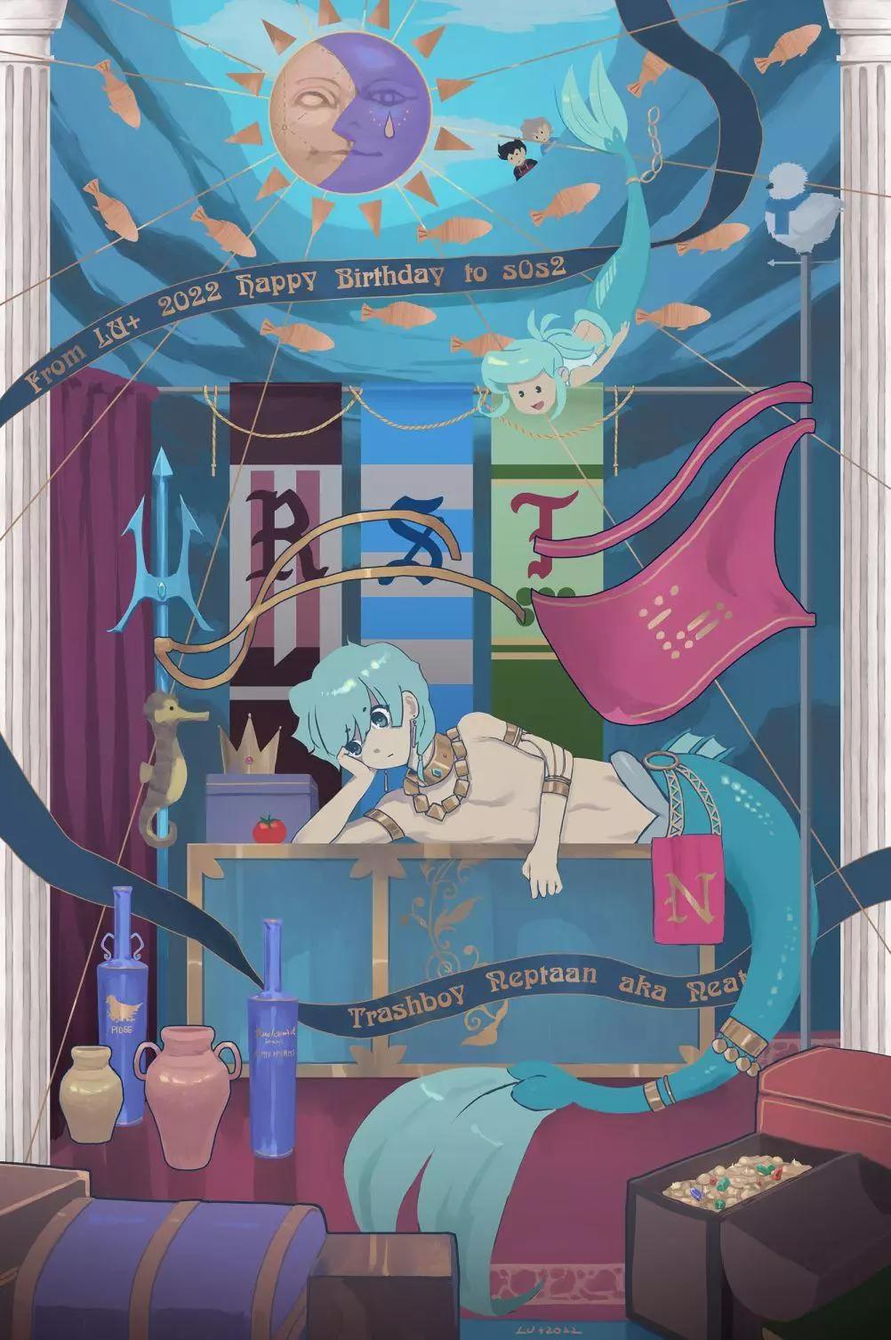 被海洋垃圾污染後的小美人魚 - 同人圖114 - 1