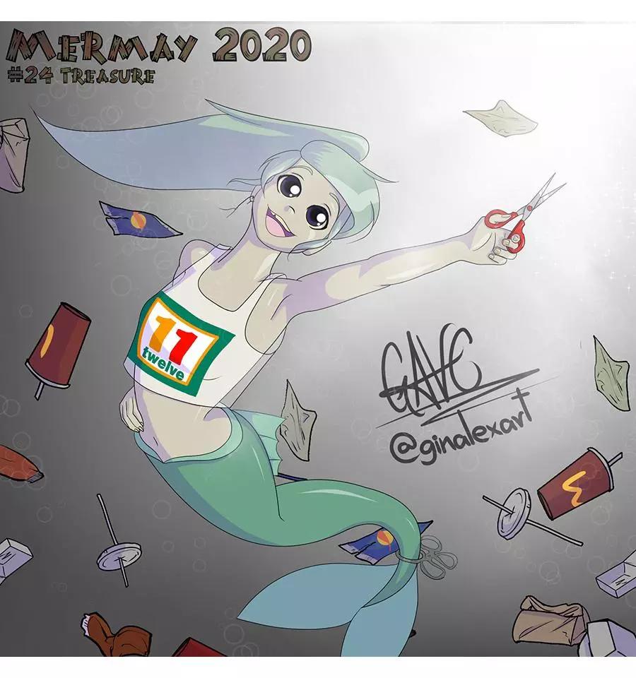 被海洋垃圾污染後的小美人魚 - 同人圖45 - 1