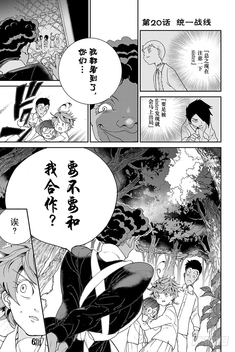 約定的夢幻島 - 第20話 統一戰線 - 1